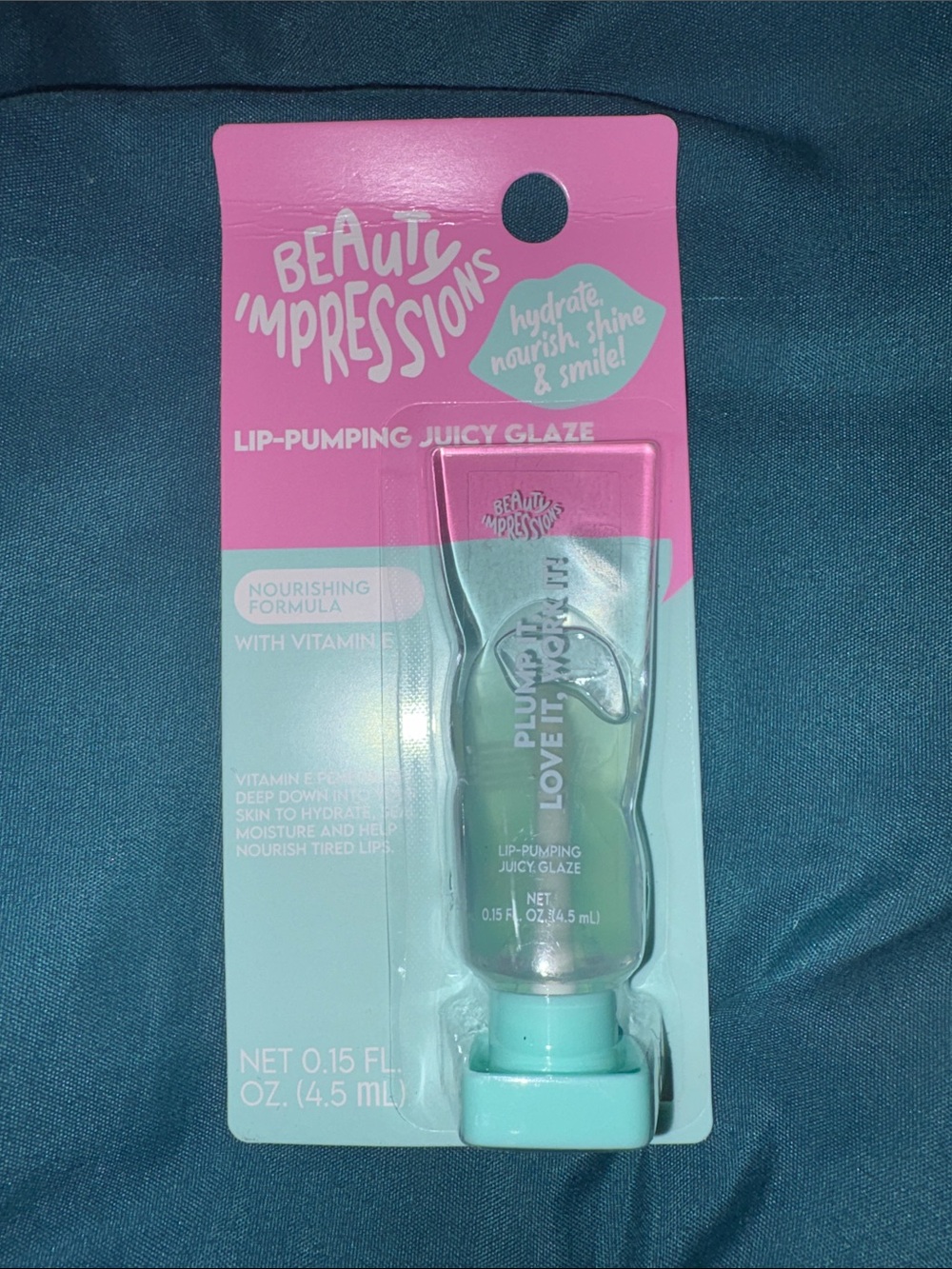 Beauty Impressions Lip-Pumping Juicy Glaze - w/ Vitamin E- .15 oz